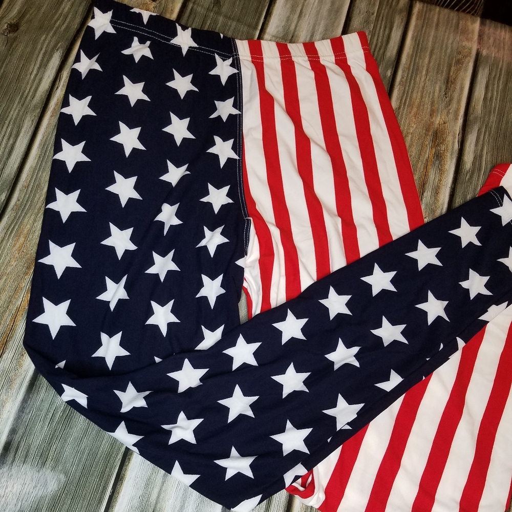 USA Flag Leggings